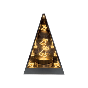 LAMPION LUSTRZANY 3D TRÓJKĄT DZWONECZEK